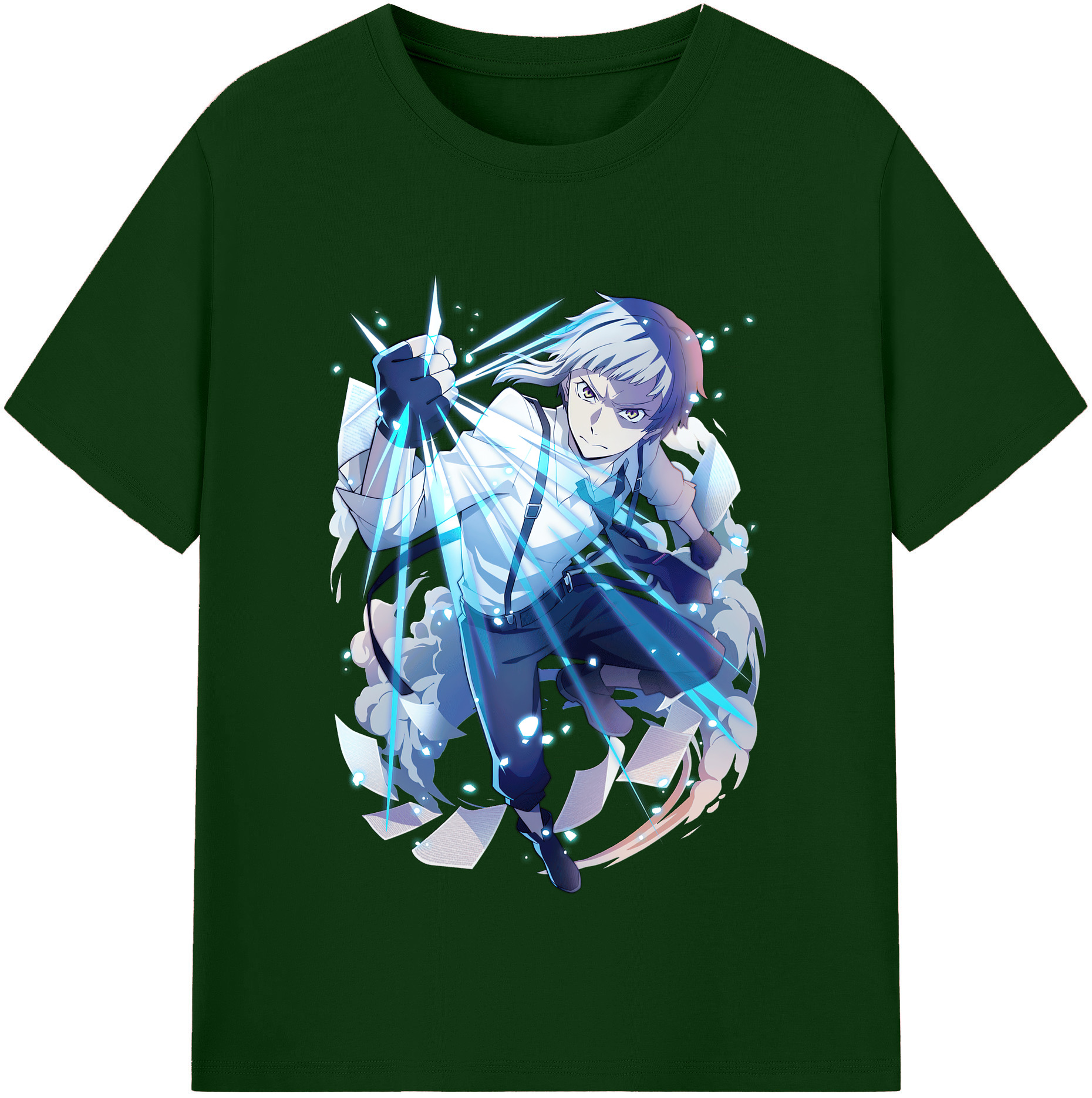 （画像用） 文豪ストレイドッグス Bungo Stray Dogs 綿100％半袖Tシャツ（フロントプリント）